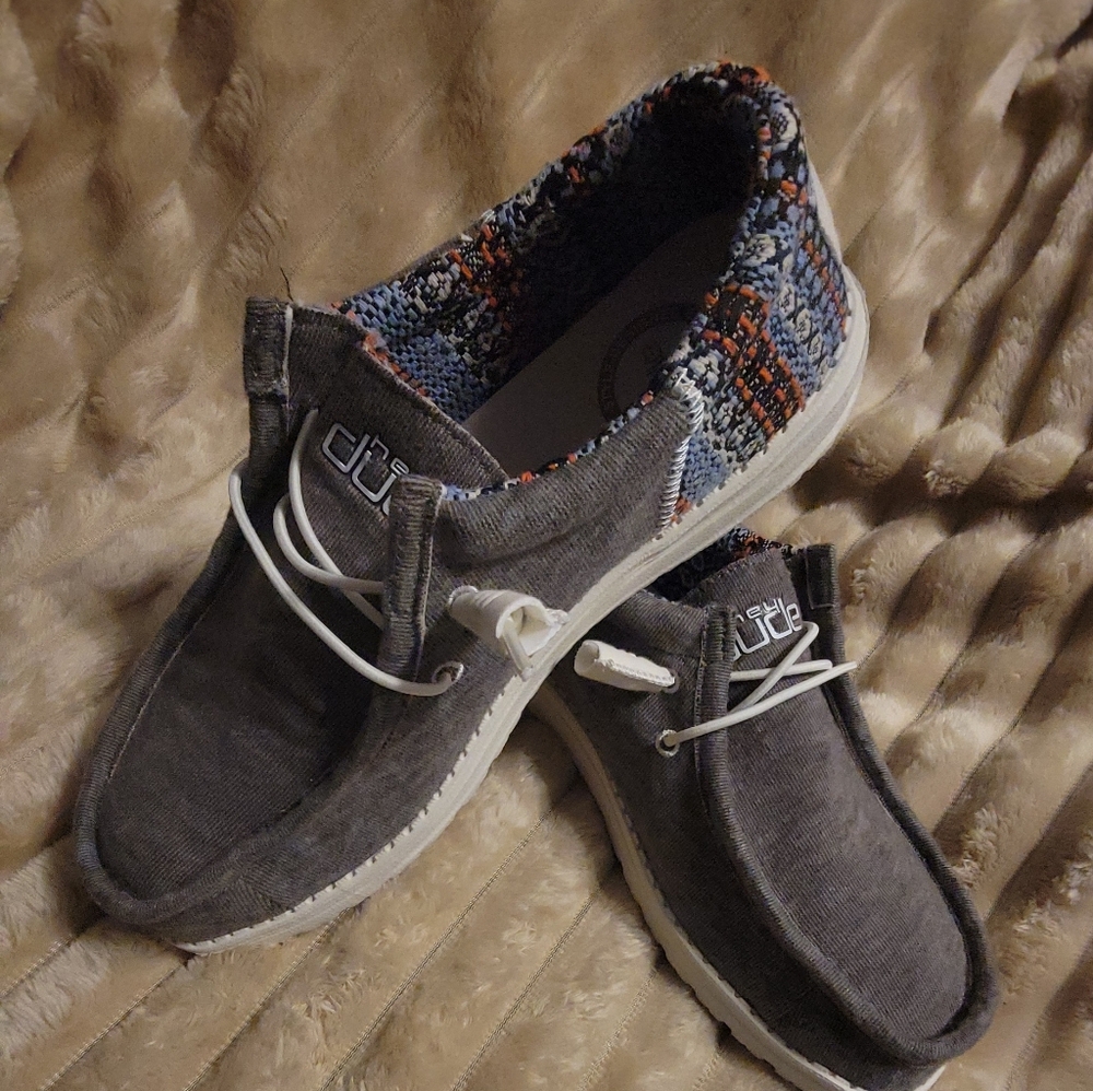 Hey Dude Charcoal Slip-On Loafers